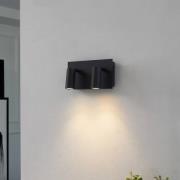 Lindby Talniso LED-utomhusvägglampa, 2 lampor.