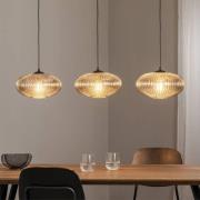 EMIBIG LIGHTING Matsalslampa Coco, längd 115 cm, svart/rökgrå, 3 lampo...