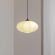 EMIBIG LIGHTING Matsalslampa Coco, Ø 30 cm, svart/opal, glas
