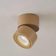 Arcchio LED-takspotlight Rotari, brun, 1 lampa, 8,9W