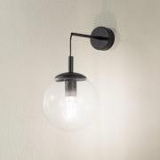 TK Lighting Esme vägglampa, transparent, höjd 45 cm, glas, E27