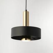 SIGMA Hänglampa Rif Lux, svart/guld, Ø 25 cm, stål