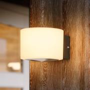 Philips LED-utomhusvägglampa Otis UE, vit, stål, IP44