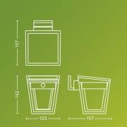 Philips LED-utomhusvägglampa Nissa UE, plast, IP44