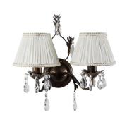 ONLI Vägglampa Karen 2 lampor brons