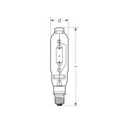 RADIUM metallhalogenidlampa E40 1000W HRI-T D klar