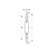 RADIUM metallhalogenidlampa K12s 2150W HRI-TS N/L klar