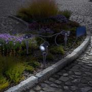 Näve LED-markspettspotlight SPOTI, svart, 3-pack, IP44