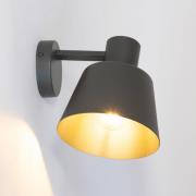 SIGMA Vägglampa Dunka, olivgrön, 1 lampa, stål, höjd 17 cm