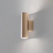 Argon Vägglampa Marion Plus, guld, GU10, stål, höjd 18 cm