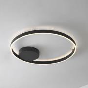 Lucande Smart LED-taklampa Moise, svart, CCT, Tuya
