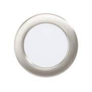 EGLO connect Smart LED-inbyggnadslampa Fueva 6-Z, grå, Ø 12 cm