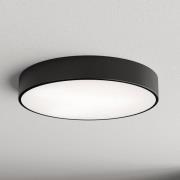 TEMAR LIGHTING Taklampa Cleo 500, svart, sensor, IP54, Ø 50 cm, metall