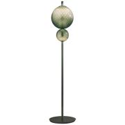 OLEV LED-golvlampa TERRA&LUNA, grön, metall/glas, 184 cm 927