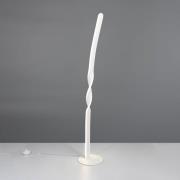 Reality Leuchten LED-golvlampa Ginko, vit matt, metall, höjd 110 cm