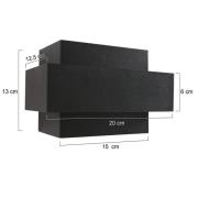 Steinhauer LED-vägglampa Muro 3368, svart, upp/ner, G9, 2 700 K