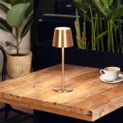 FH Lighting LED-bordslampa Roxi, kopparfärgad, metall, IP54, dimbar