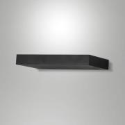 Fabas Luce LED-vägglampa Guia, svart, metall, 24 cm bred