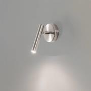 SIGMA Vägglampa Sopel, silver, 1 lampa, stål, G9, höjd 15 cm