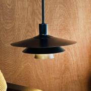 Dyberg Larsen Pendellampa Kay, Ø 30 cm, svart, metall