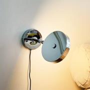 Dyberg Larsen LED-vägglampa Starlight, krom Ø 14 cm dimbar