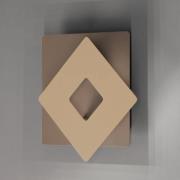 FISCHER & HONSEL LED-vägglampa Hennes, bredd 18 cm, gråbeige/sandfärga...