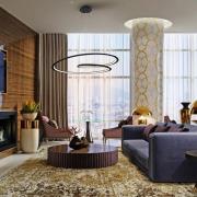 Schuller Valencia Looping LED-pendellampa, svart. Metall, aluminium. Ø...