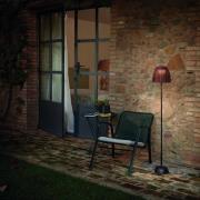 Bover LED-golvlampa Atticus 114, grafitbrun/brun