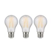 Arcchio LED-lampa Filament matt E27 A60 3,8W 2700K 806 lm 3er