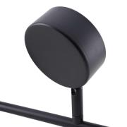 Lindby strålkastare Jyla, svart, lins, 3.000 K, 3-ljus, GX53