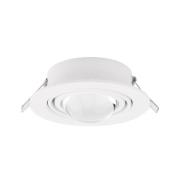 Lindby infälld spotlight Jyla, vit, 3.000 K, Ø 13 cm, lins