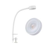 Lindby klämlampa Jyla, vit, 4 000 K, GX53