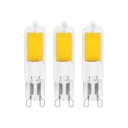 Arcchio LED-stiftlampa, G9, 2,2W, 2700K, set om 3