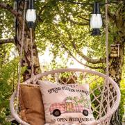 Lamkur LED-ljusslinga Garlands, längd 1000 cm, svart, 10 lampor.