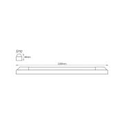 OSRAM LED-ljuslist POWER BATTEN, 3 000 K, 120 cm, 1 lampa