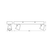 OSRAM LED-taklampa NEPTUNE CLICK-SELECT, 2 spotlights, vit