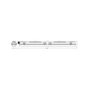 OSRAM våtrumslampa SUBMARINE PCR 128 cm 1x G13 T8 LED IP65
