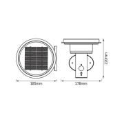 OSRAM LED-vägglampa ENDURA STYLE SOLAR DOUBLE CIRCLE svart