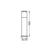 OSRAM sockellampa ENDURA CLASSIC EBRO, rostfritt stål, 49 cm IP44