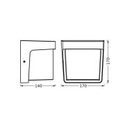 OSRAM LED-utomhusvägglampa ENDURA STYLE IHSAN, mörkgrå IP65