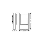 OSRAM LED-utomhusvägglampa ENDURA STYLE ENTRANCE, grafit, IP44