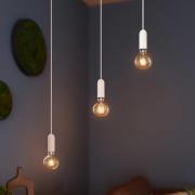 OSRAM Hänglampa VINTAGE 1906 ROUND, vit, metall, Ø 10 cm