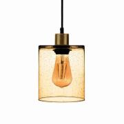 Solbika Lighting Pendellampa Soda med glasskärm gul Ø 15cm