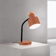 ORION Bordslampa Gili, korallröd, stål, höjd 35 cm, E27