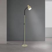 ORION Golvlampa Gili, stål, ljusgrön, höjd 150 cm, E27