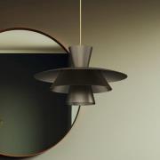 Luminex Hänglampa Plato, titanfärgad, metall, Ø 38 cm, E27