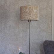 PR Home Golvlampa Amy, gul/grå, höjd 150 cm, textil, E27