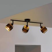 OSRAM taklampa Decor Spot Hornet, 3 lampor, svart/guld