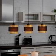 OSRAM hänglampa Decor Hornet, 3 lampor, svart/guld