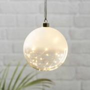STAR TRADING LED-dekorkula Glow frostad/klar Ø 15 cm